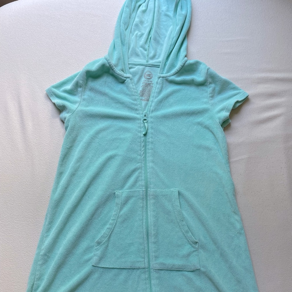 Wonder Nation Teal Kids Bathing Suit Cover
